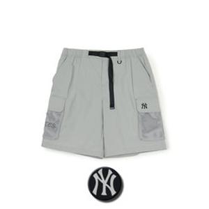 [백화점]MLB 공용 고프코어 메쉬 벨트 카고 6부 반바지 (3ASMB1053)