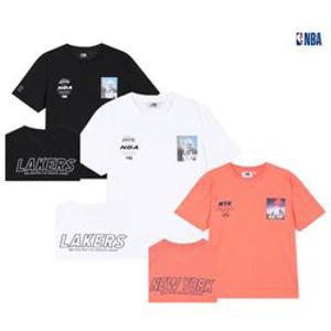 [백화점]남녀공용 엔비에이 [LAL][NYK] 스몰전사 반팔티셔츠 N222TS042Z
