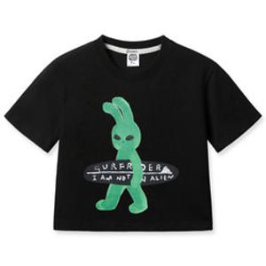 앨빈클로 래빌리언 크롭 반팔티 AST4721 (2 COLOR)