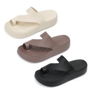 크록스(CROCS) GETAWAY PLATFORM TOE LOOP 슬라이드 (womens) 3종택1