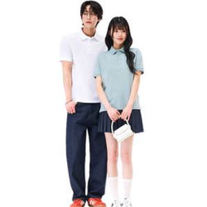 [체이스컬트] 커플 무지 카라 반팔 티셔츠 5컬러
