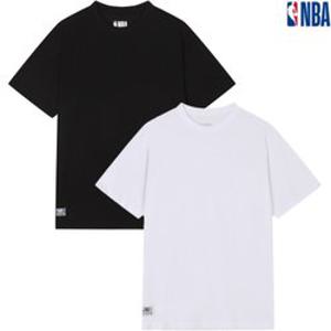 [백화점][엔비에이]남여공용 데일리 루즈핏 2팩 반팔티셔츠 (N255TS159P)