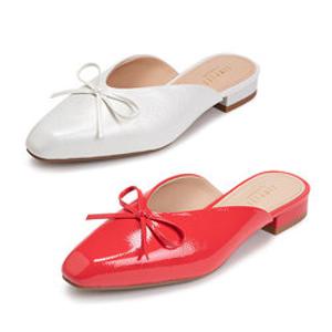 [론칭가 166,000원] 에스콰이아 여성 로라 리본 스틸레토 뮬(2cm) ESHP687_688