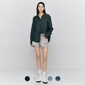 [백화점][지오다노] 405540 여 데님 핫 쇼츠 세미 A라인 코튼 면 청 반바지 05405540 05405540