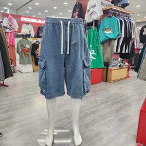 [더블제이디](공용) 빅포켓 버뮤다데님 반바지 JGZZ81509_GN