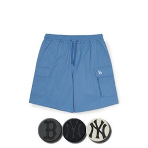 [백화점]MLB 공용 고프코어 나일론 6부 카고 반바지 (3ASMB0653)