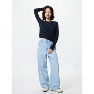 유니클로 재팬 배기 커브 청바지/쇼트