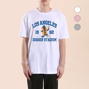 더팀 LA핫도그 남녀공용 S~4XL 20수 프린트 반팔 티셔츠