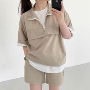 남자 여자 여름 예쁜 편한 커플 아노락 상하의세트 여성티셔츠