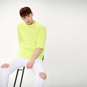 [패시니크]패시니크 남녀공용 오버핏 슬라브 7부 반팔 티셔츠