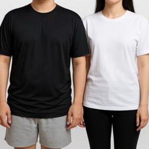 반팔 티셔츠 쿨티 사이즈 105 아이스 라운드 여름 냉감티 무지 남성 여자 반팔티