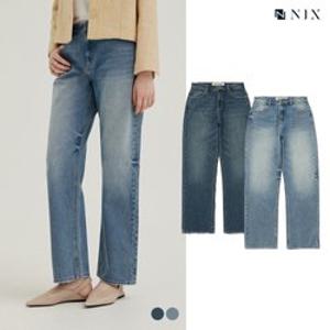 [NIX]남) BK RAW/D톤 RAW/GREY/B톤 워싱 와이드 (LNSFCDW171M)