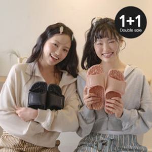 [TAG가 140000] 밸롭 칼로링&베드킹 커플 선물용 지압슬리퍼 1&1