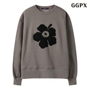 [백화점]GGPX 기모 프린팅 라운드넥 오버핏 티셔츠 (GPDLW005D)