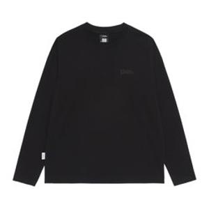 내셔널지오그래픽 N265UTS901 수피마 세미오버핏 긴팔 티셔츠 BLACK