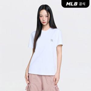 [MLB공식] 26SS 공용 베이직 컴포터블핏 반팔 티셔츠 NY (White) 3ATSB0163-50WHS