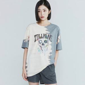 [백화점][버커루]남여공용 루즈핏 가먼트다잉 반팔 티셔츠 B232TS680P