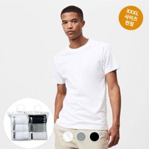 [백화점][지오다노]남녀공용 라운드넥 3pcs 반팔 티셔츠 243801/01243801