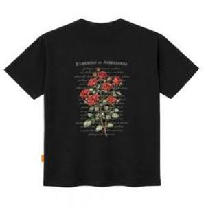 엘라모 로즈루즈 반팔 티셔츠 남녀공용 빅사이즈 S~4XL