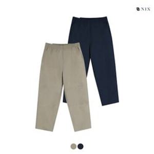 [NIX]유니) 나일론스판 풀밴딩 절개 루즈테이퍼드 (2COLOR) (FNRMCNZ793M)