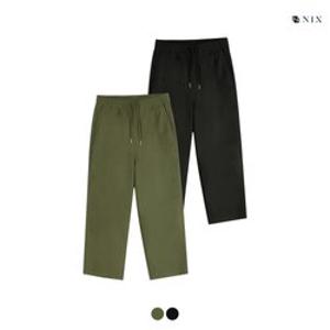 [NIX]유니) 나일론스판 투턱 풀밴딩 벌룬테이퍼드 (2COLOR) (FNRMCNZ794M)