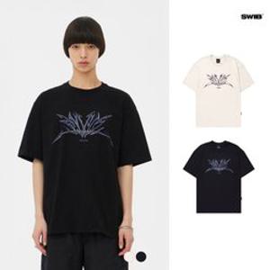 [스위브]유니) 18수싱글 스위브로고변형 그래픽 티셔츠 (레귤러핏)(2COLOR) (LSSMCTR7