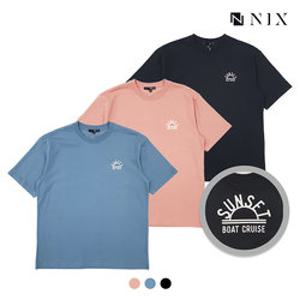 [NIX]유니)SUNSET 워싱 세미오버티셔츠((FNQMCTR774P)