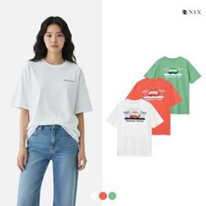 [NIX]유니) 30 S싱글-캠핑 티셔츠(세미오버핏) (FNPMCTR785P)