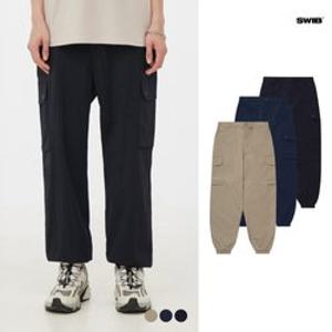 [스위브]유니) 나일론스판 테이퍼드 카고조거 (3COLOR) (LSSMCNT781M)