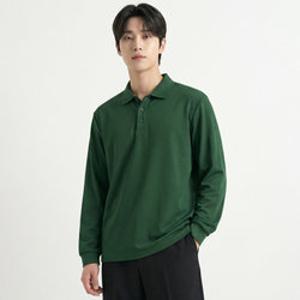 [파라고나] 남여공용 클래식 카라 긴팔 티셔츠 A26T204