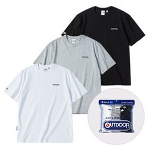 [백화점]공용 로고 3PACK 반팔 티셔츠 WO336UCSSZ80