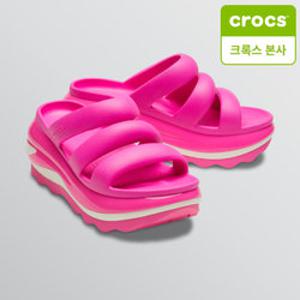 [백화점]크록스 직영 메가 크러쉬 트리플 스트랩 핑크 209842-6TW