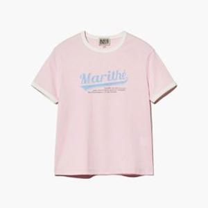 마리떼프랑소와반팔티 TQK MFG45UTS121PNK W VINTAGE BASEBALL RINGER TEE pink