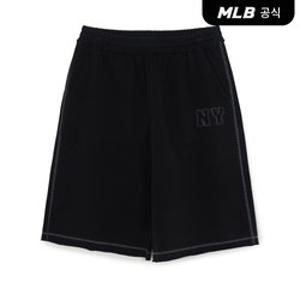 [MLB공식] 26SS 공용 베이직 빈티지 스티치 쿠퍼스 버뮤다 팬츠 NY (Black) 3ASPB0663-50BKS