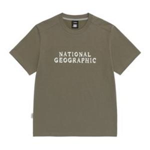 내셔널지오그래픽 N265UTS920 네오디 빅로고 반팔 티셔츠 G/KHAKI