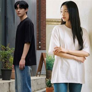 [폴앤폴]심플 베이직 남여공용 라운드 반팔