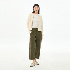 [공식][타미힐피거] 테이퍼드 핏 크롭 팬츠 (T22G1WPC050WT2RBN)