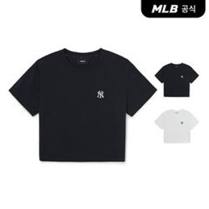 [MLB공식] 26SS 여성 베이직 크롭 컴포터블핏 반팔티셔츠 (2 COLOR) 3FTSB1263