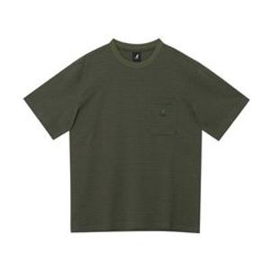 캉골 원 포켓 스트라이프 티셔츠 2782 카키 (KRECST27820) 380507