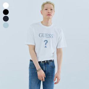 [게스][26SS] 남여공용 세미오버핏 삼각그래픽 반팔티셔츠 NQ2KE407 [정가 49,000원]