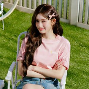 내셔널지오그래픽 N262UTS972 캐스터 그래픽 반팔 티셔츠 SILVER PINK