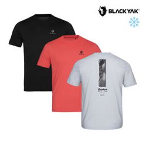 블랙야크 공용 마운틴 그래픽 아이스 반팔티 냉감 쿨 기능성 등산티셔츠 1BYRTMV904