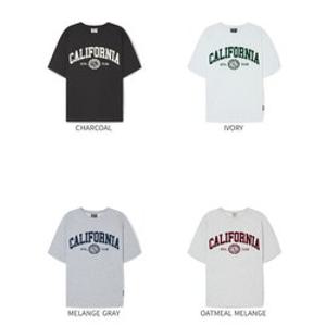 [백화점][후아유] California Lettering Over Fit T-shirt (WHRAG2322U) WHRAG2322U