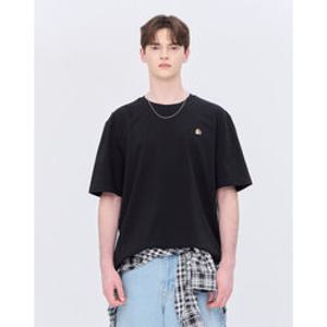 [TAG가 49000원]피즈 26SS HAZZYS PHIZ 스몰로고 반팔 티셔츠 SPTS6E201BK