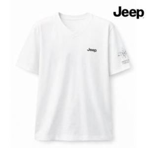 [백화점]Jeep 지프 [남녀공용]  R2402 V넥 자수로고 반팔티셔츠