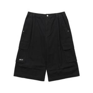 [코닥어패럴] 카고 버뮤다 코튼 반바지 BLACK