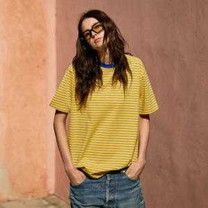 플루크 캐주얼 스트라이프 반팔 티셔츠 FST344 / 3Color W