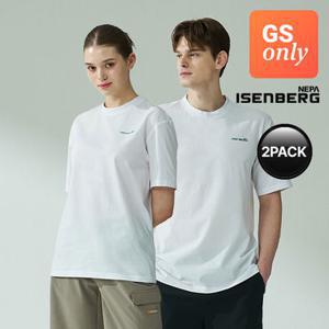[출고가49,000원][네파이젠벅][GS단독]로고 반팔티셔츠 화이트 2PACK 남녀공용