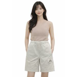 [백화점][지프] 3컬러 택1 오비밴딩 카고 5부 팬츠 R2PT 반바지 청 공용 남 여 자수 로고 포켓 여름 JR2PTU899