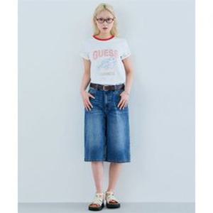 게스 1color 인디고 버뮤다 팬츠 OQ2D5990 493947
